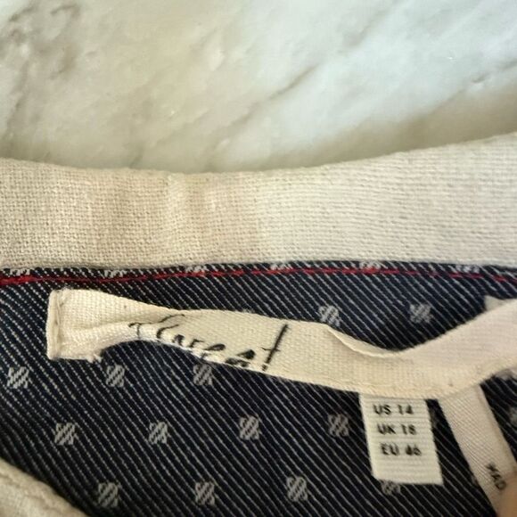 Anthropologie Floreat Sava Silk Halter Dress with pockets Sz 14 - Picture 7 of 12